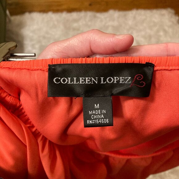 Colleen Lopez Coral Top Boat Neck Stretch - Picture 2 of 6